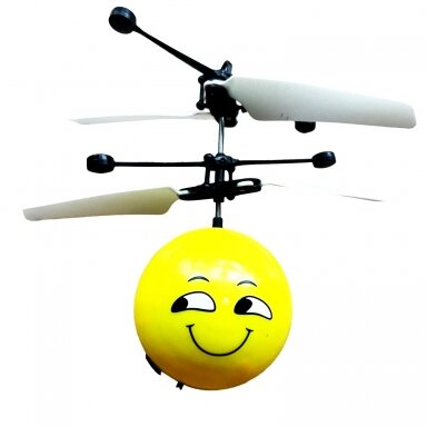 Skraidantis LED kamuoliukas Smile Skraidantis LED kamuoliukas Smile