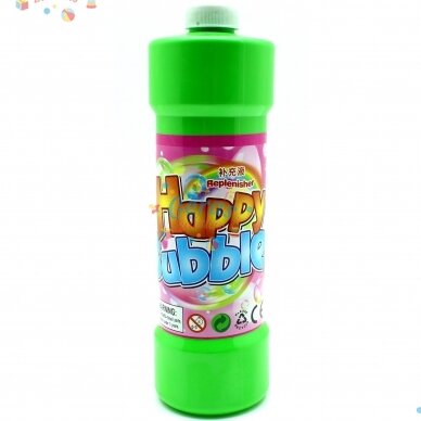 Muilo burbulų skystis Happy Bubble 1litras 3 Muilo burbulų skystis Happy Bubble 1litras 3
