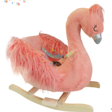 Supamas arkliukas su garsais - Flamingas Supamas arkliukas su garsais - Flamingas