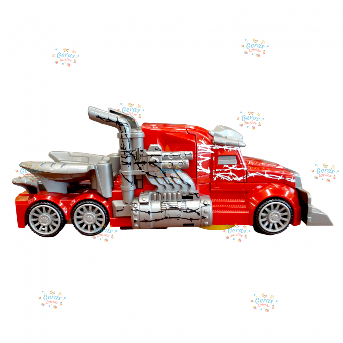 Transformeris gaisrinė mašina - karys Feng Fa Toys 3
