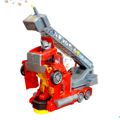 Transformeris gaisrinė mašina - karys Feng Fa Toys