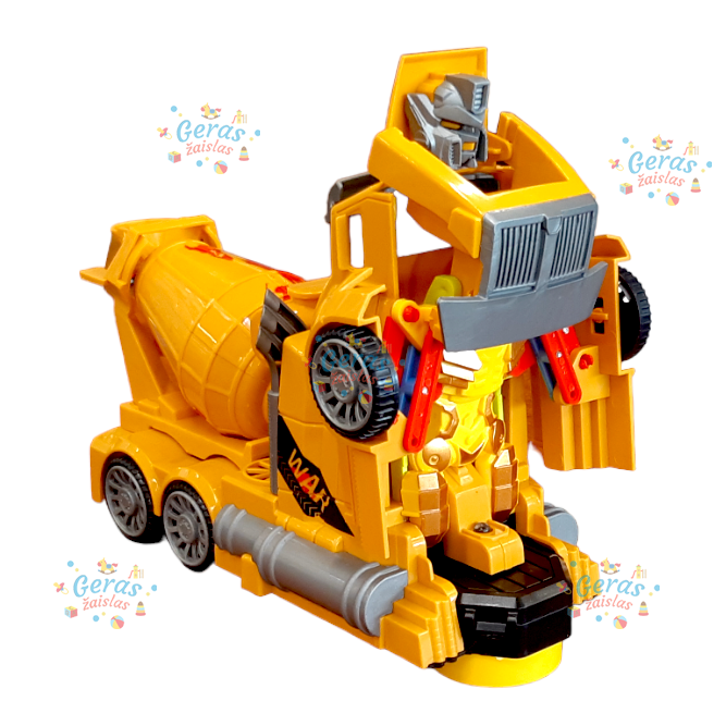 Transformeris - automobilis Feng Fa Toys, geltonas Transformeris - automobilis Feng Fa Toys, geltonas