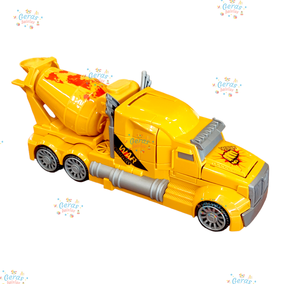 Transformeris - automobilis Feng Fa Toys, geltonas 1 Transformeris - automobilis Feng Fa Toys, geltonas 1