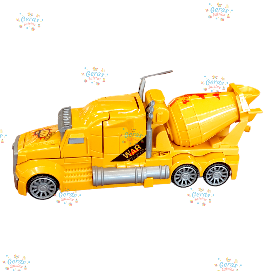 Transformeris - automobilis Feng Fa Toys, geltonas 2