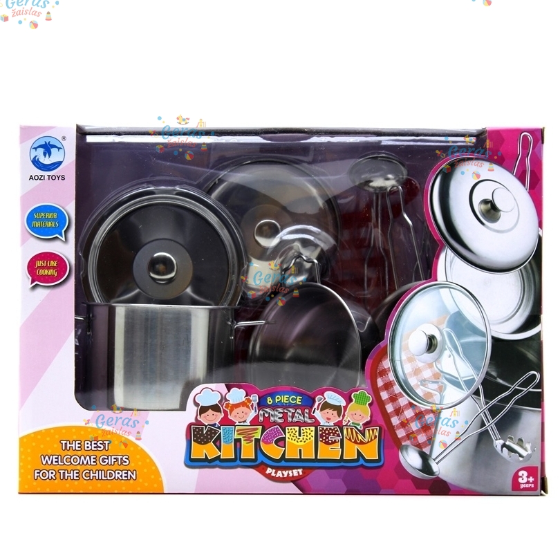 Virtuvės rinkinys metalinis 1 Virtuvės rinkinys metalinis 1
