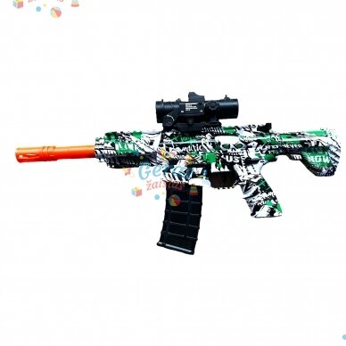 Žaislinis elektrinis vandens gelio kulkų šautuvas M416 + 8000 šovinių dovanų