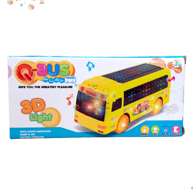 Muzikinis autobusas su 3D šviesomis, mėlynas 14 Muzikinis autobusas su 3D šviesomis, mėlynas 14